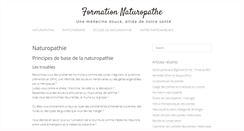 Desktop Screenshot of formation-naturopathe.fr